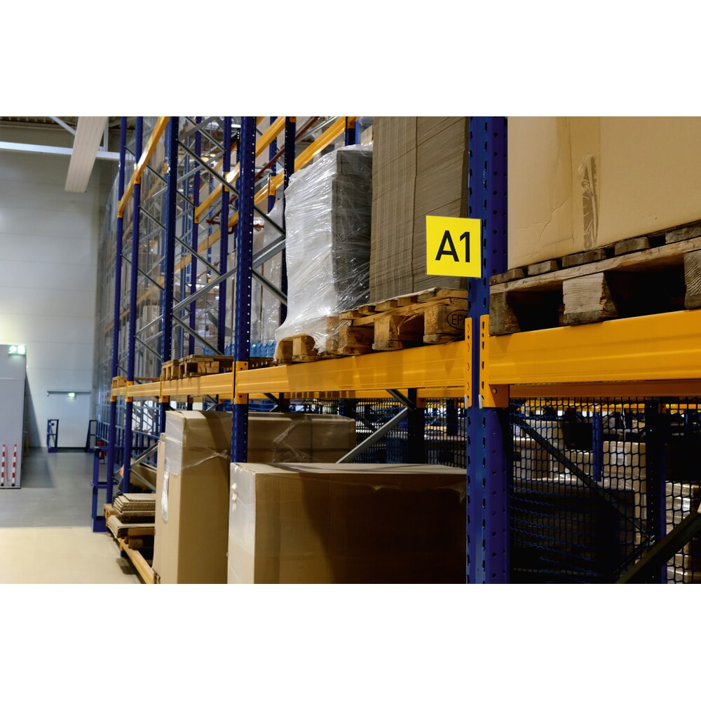 Número de imagen del producto 2: DURABLE Señalización para estanterías, señal magnética de pasillo, 149 x 149 mm