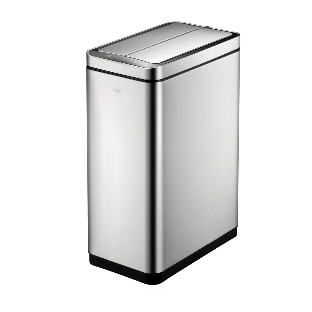 Imagen del producto: Cubo de residuos EKO Deluxe Phantom Sensor, 2 x 20 litros, acero inoxidable satinado