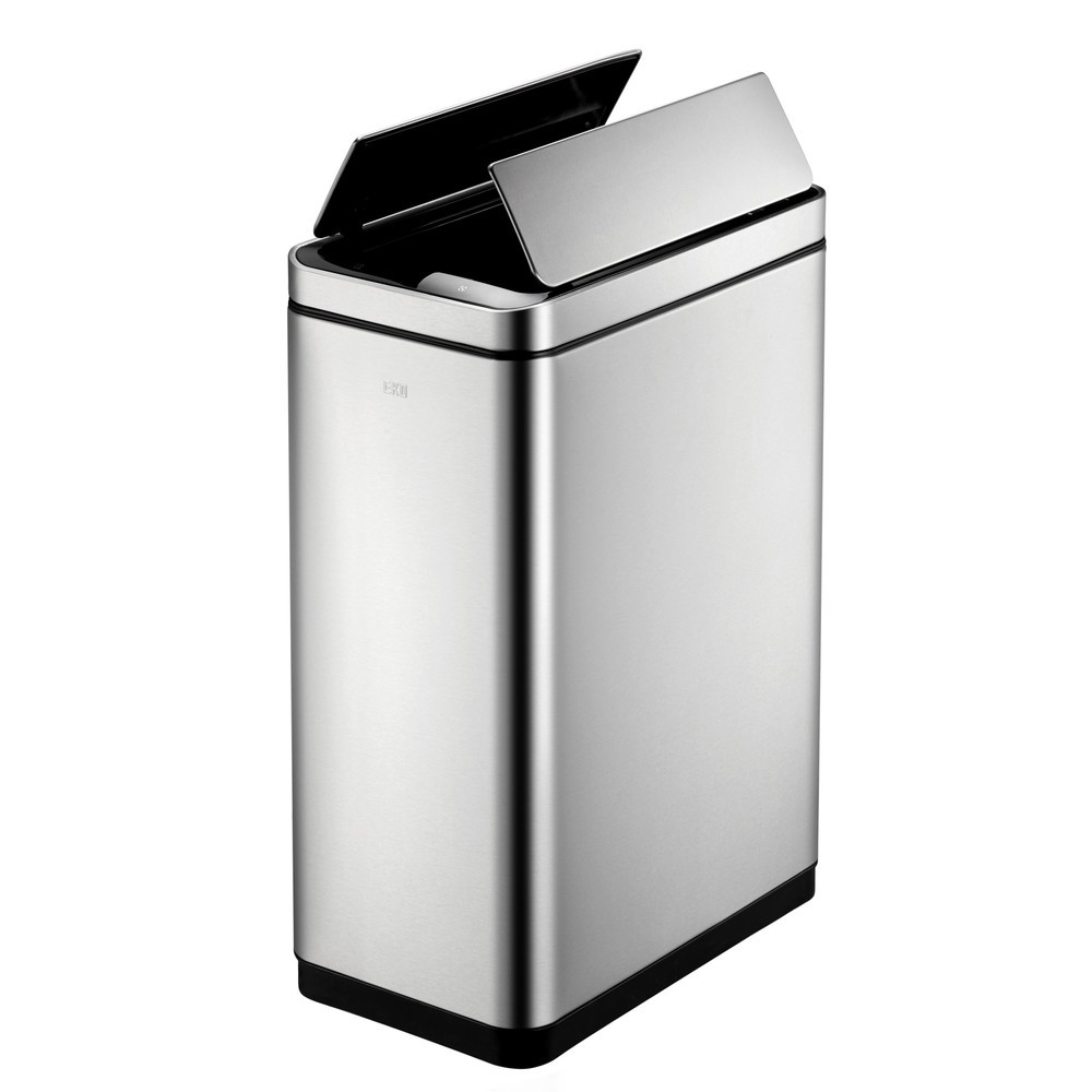 Número de imagen del producto 3: Cubo de residuos EKO Deluxe Phantom Sensor, 2 x 20 litros, acero inoxidable satinado