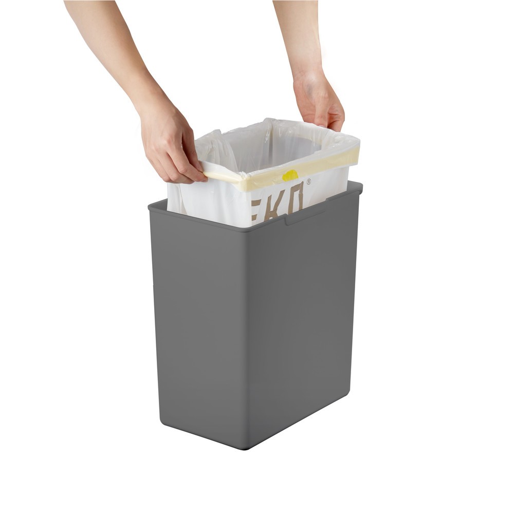 Número de imagen del producto 4: Cubo de residuos EKO Morandi Touch, 20 litros, gris