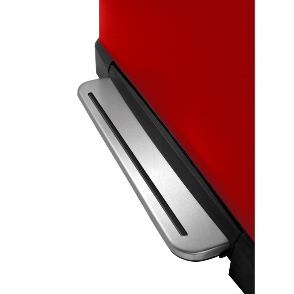 Número de imagen del producto 5: Cubo de residuos con pedal EKO E-Cube, 1 x 28 + 1 x 18 litros, rojo