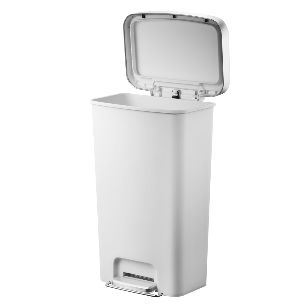 Número de imagen del producto 4: Cubo de residuos con pedal EKO Hana, 45 litros, blanco