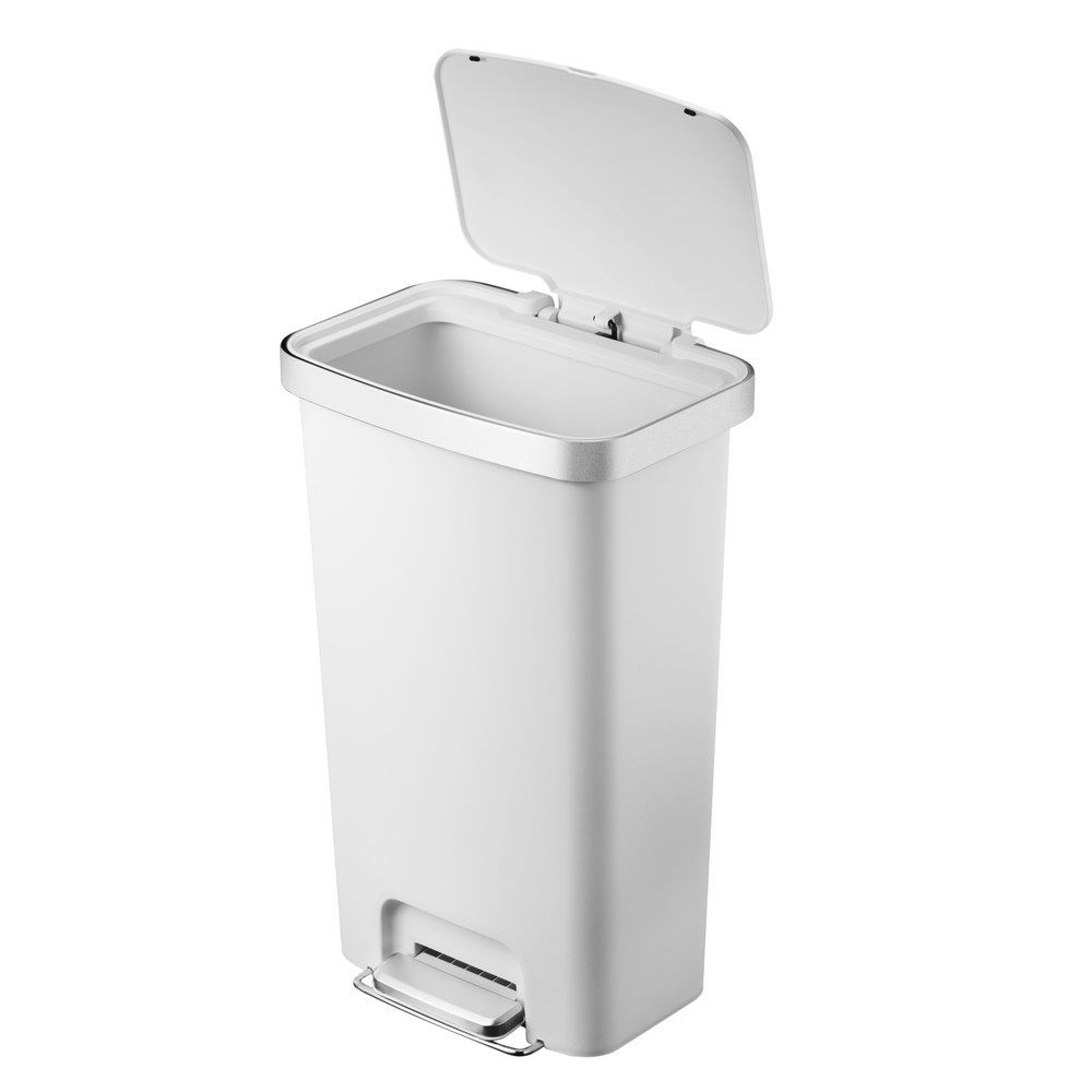 Número de imagen del producto 5: Cubo de residuos con pedal EKO Hana, 45 litros, blanco