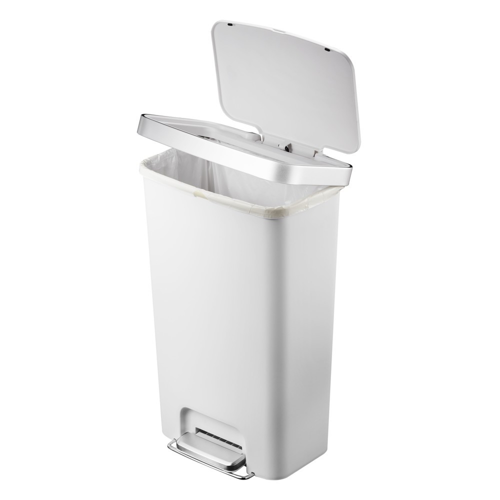 Número de imagen del producto 6: Cubo de residuos con pedal EKO Hana, 45 litros, blanco