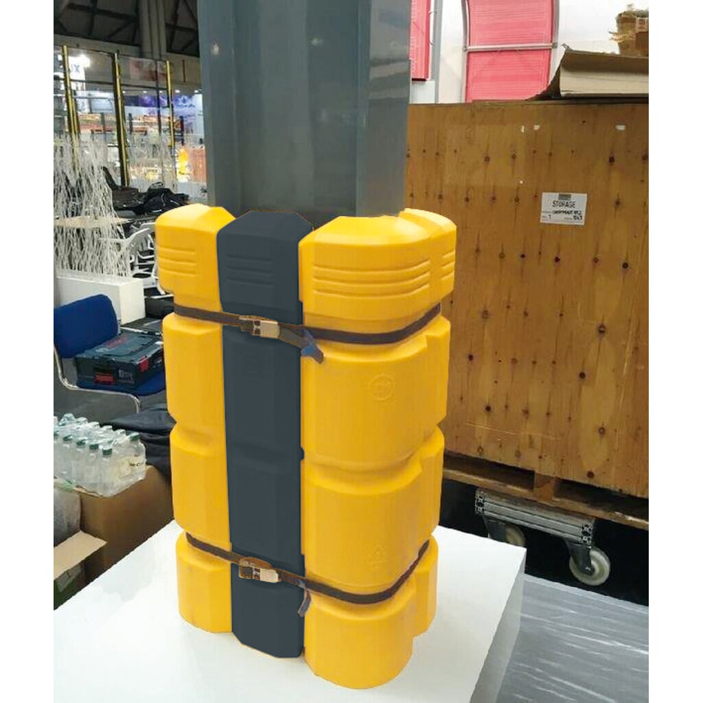 Número de imagen del producto 4: Elemento de extensión para protección anticolisión de columna MORAVIA, ancho 200 mm