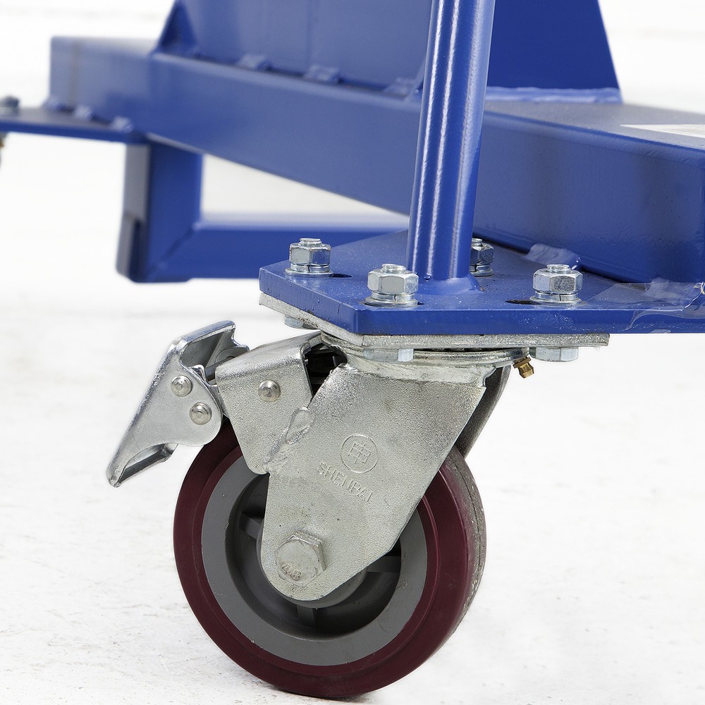Número de imagen del producto 2: Elevador con grapa para barriles, para barriles de acero y de PE, chasis de arrastre estrecho, altura de elevación de 520 mm