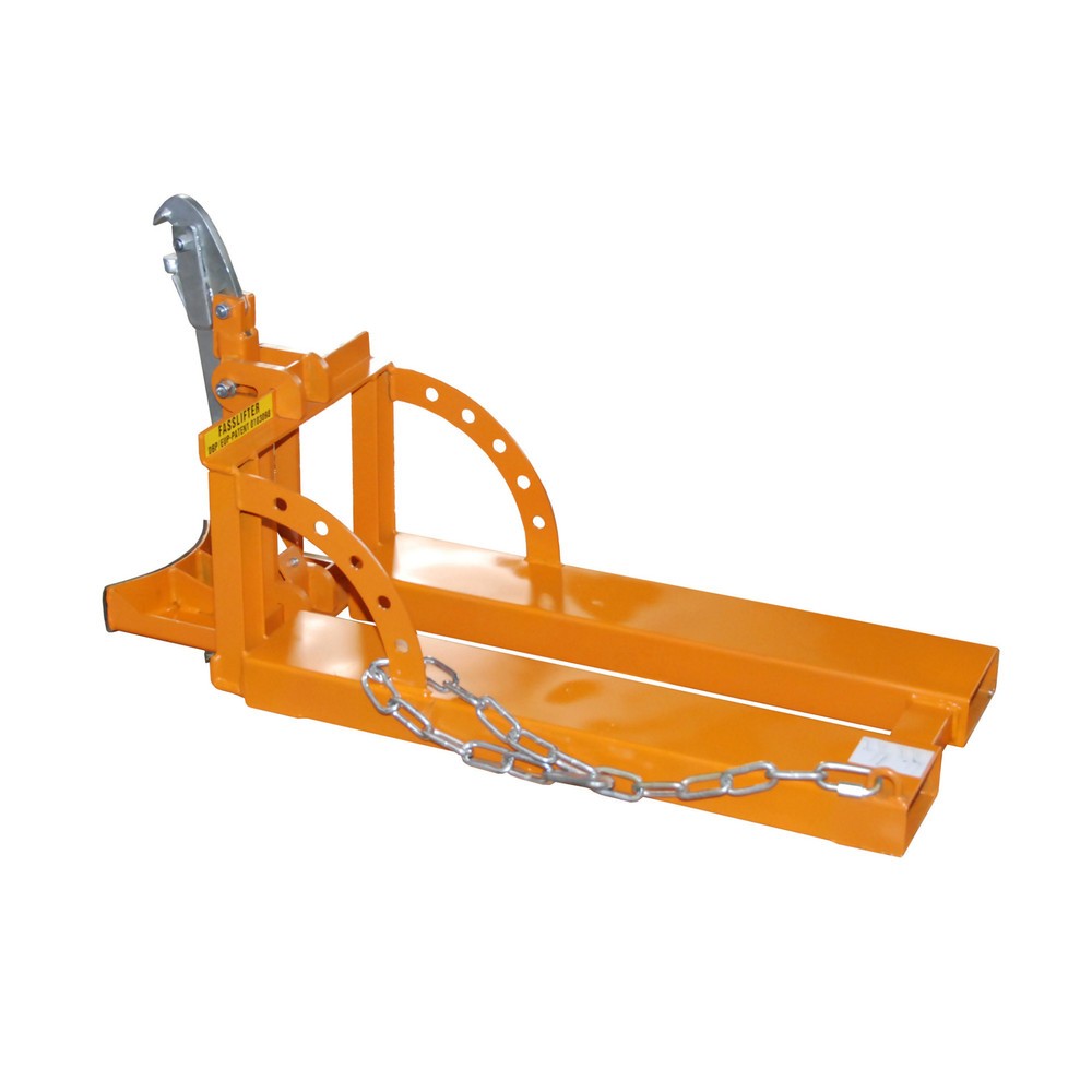 Número de imagen del producto 1: elevador de barril RS para bidones de acero de 60 litros, 1 barril, amarillo naranja