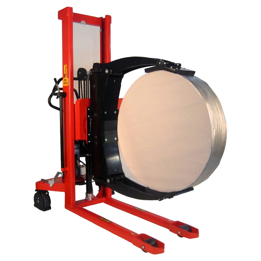 Imagen del producto: Elevador de bobinas eléctrico, basculante, soporte de bobinas ajustable