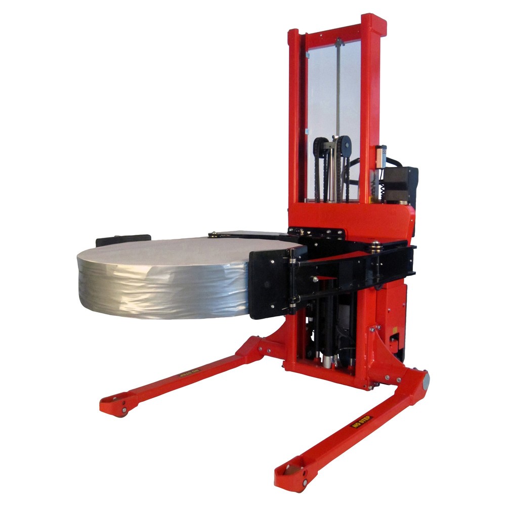 Número de imagen del producto 3: Elevador de bobinas totalmente eléctrico, basculante, soporte de bobinas ajustable, vía ancha