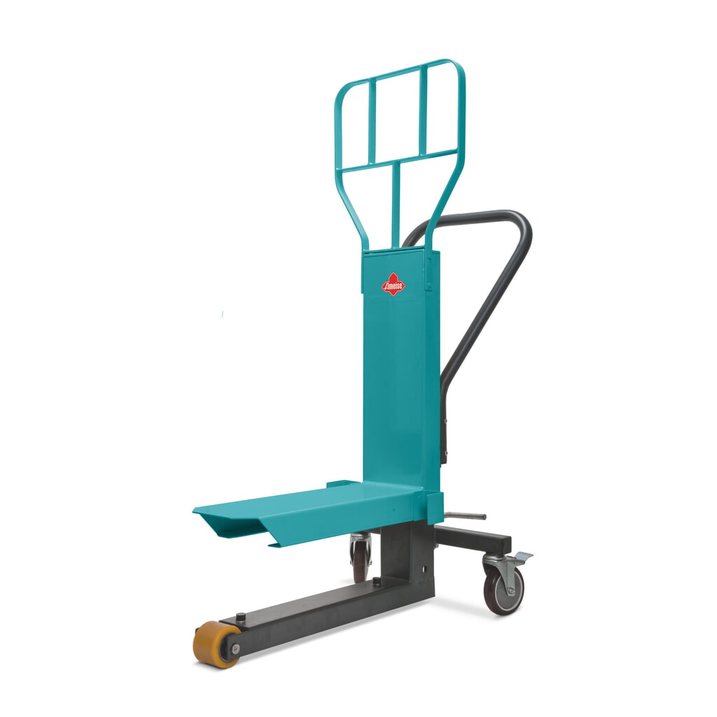 Número de imagen del producto 1: Elevador de palets expositores Ameise®, RAL 5018 azul turquesa