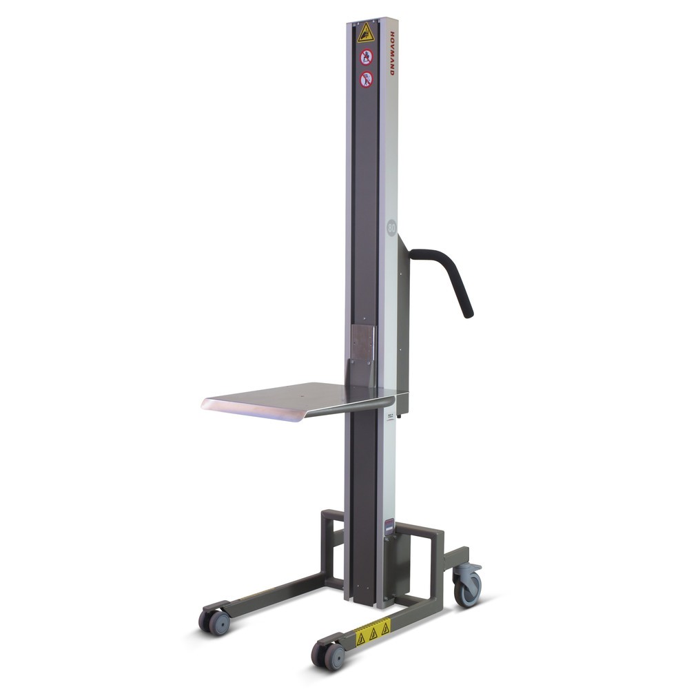 Número de imagen del producto 1: Elevador HOVMAND con plataforma de acero inoxidable, rango de elevación 100-2.100 mm, c.c. 90 kg
