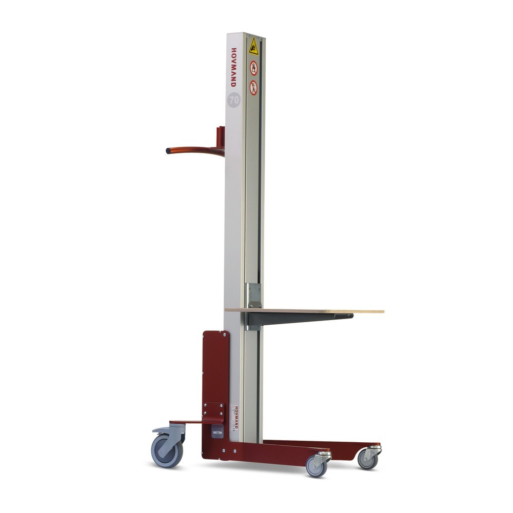 Imagen del producto: Elevador HOVMAND con plataforma de plástico, rango de elevación 140-1.058 mm, c.c. 70 kg