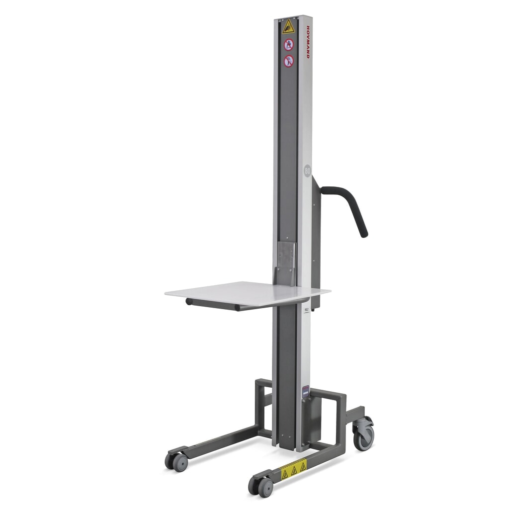 Número de imagen del producto 1: Elevador HOVMAND con plataforma de plástico, rango de elevación 110-1.320 mm, c.c. 80 kg