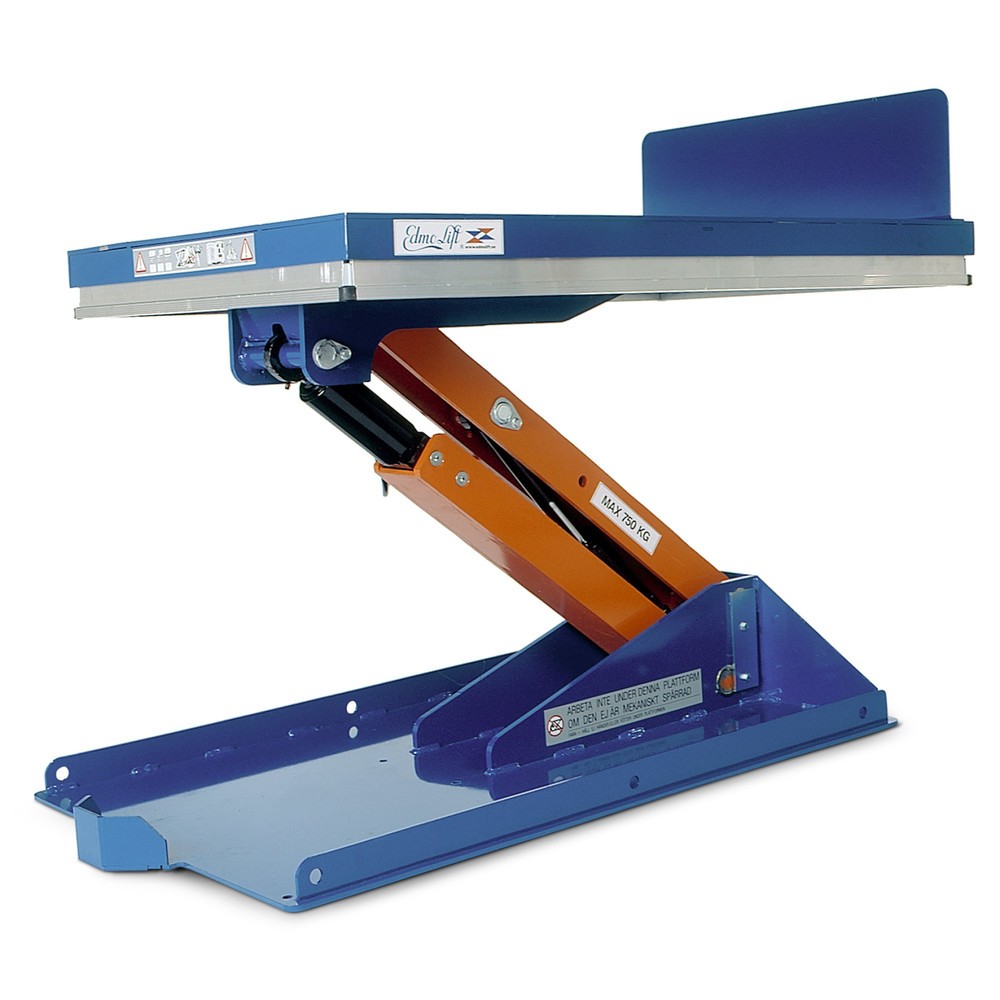 Número de imagen del producto 1: Dispositivo de inclinación de altura EdmoLift® con plataforma cerrada, carrera 235 - 820 mm, capacidad de carga 750 kg