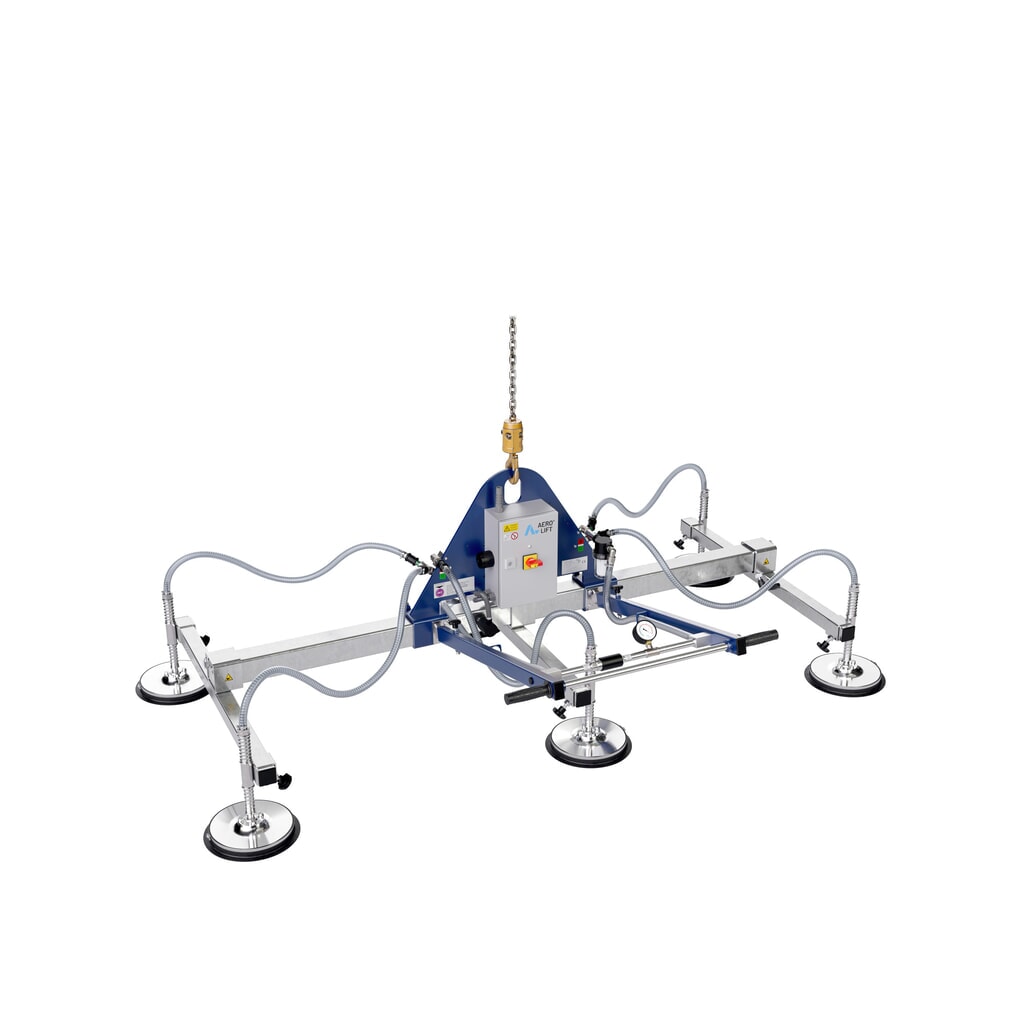 Elevador por vacío AERO-LIFT® con 4 placas de vacío, capacidad de carga 150 kg Imagen del producto: Elevador por vacío AERO-LIFT® con 4 placas de vacío, capacidad de carga 150 kg