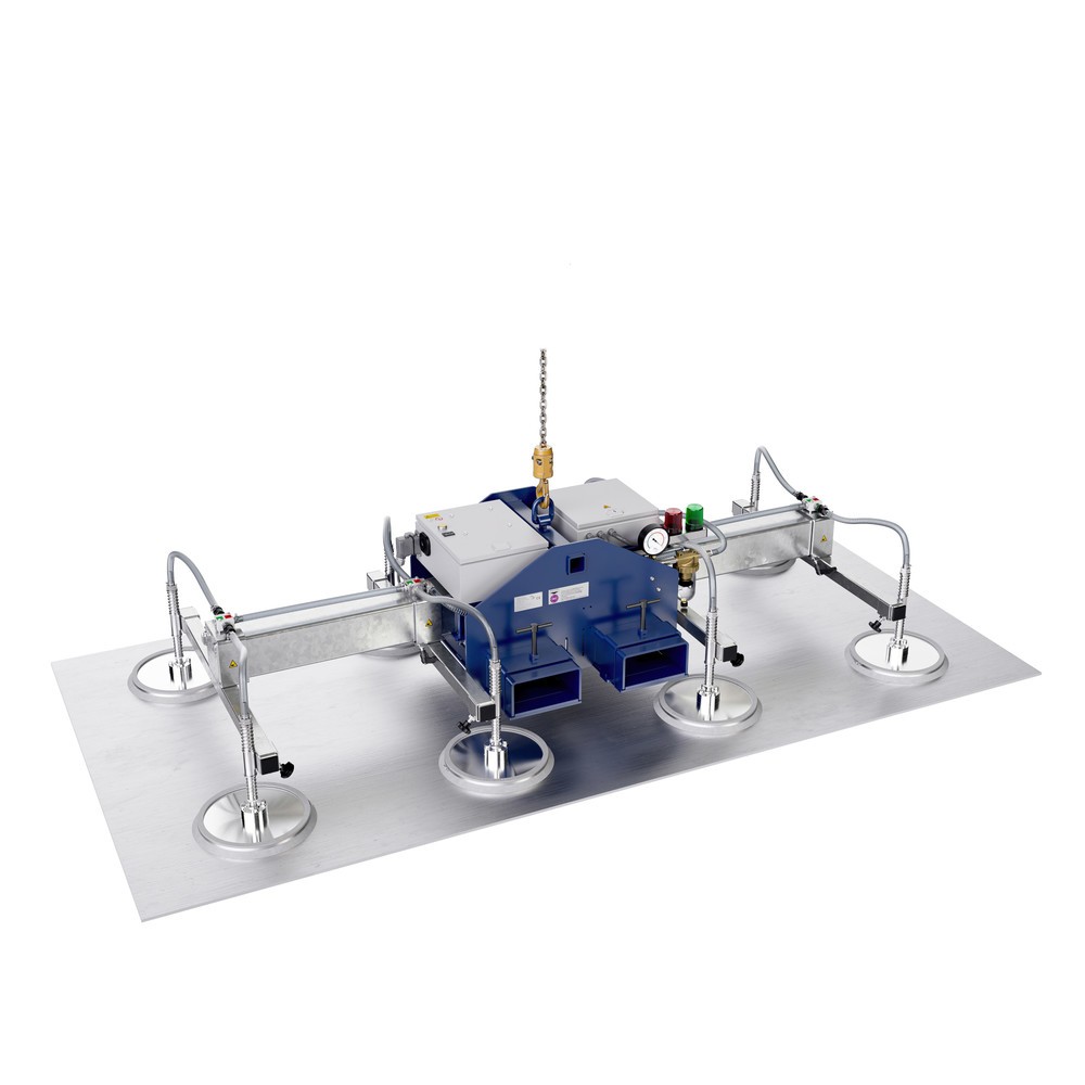 Número de imagen del producto 2: Elevador por vacío AERO-LIFT® AERO-CUBE con 4 placas de vacío, capacidad de carga 150 kg, longitud de travesaño 2.000 mm