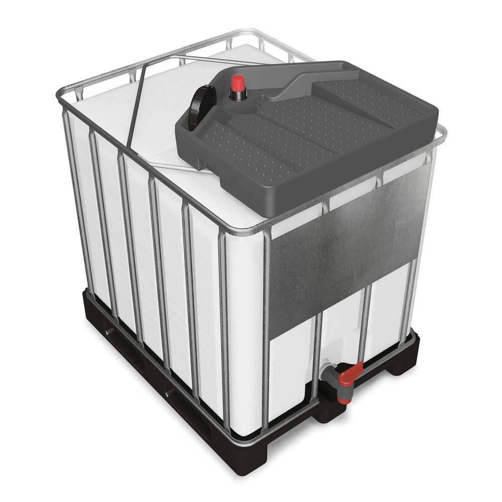 Número de imagen del producto 1: Embudo para IBC, alto H x An x F 175 x 790 x 730 mm, volumen 15 litros