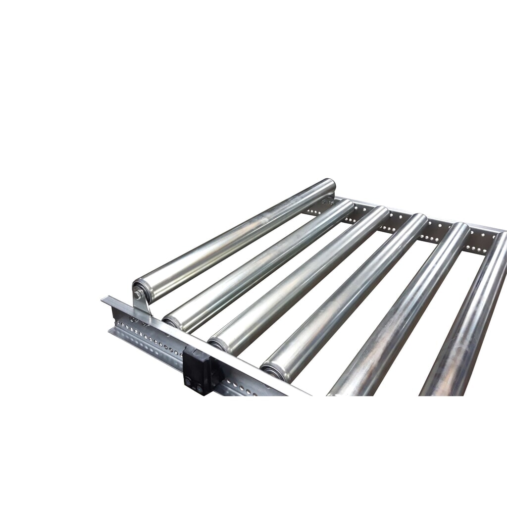 Imagen del producto: Rodillo de tope final para transportadores de rodillos pequeños y ligeros BLUME, ancho del transportador 800 mm