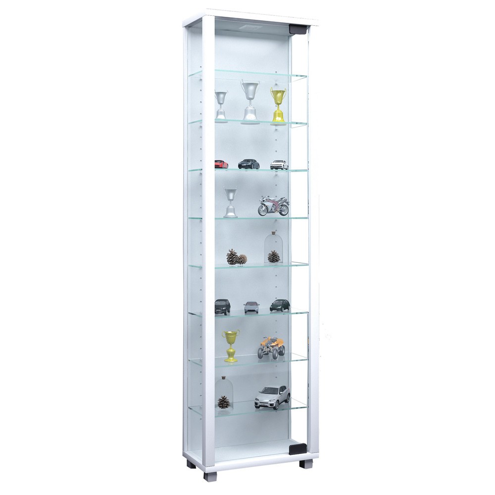 Imagen del producto: Escaparate Edana Maxi, con 8 estantes, sin iluminación, blanco