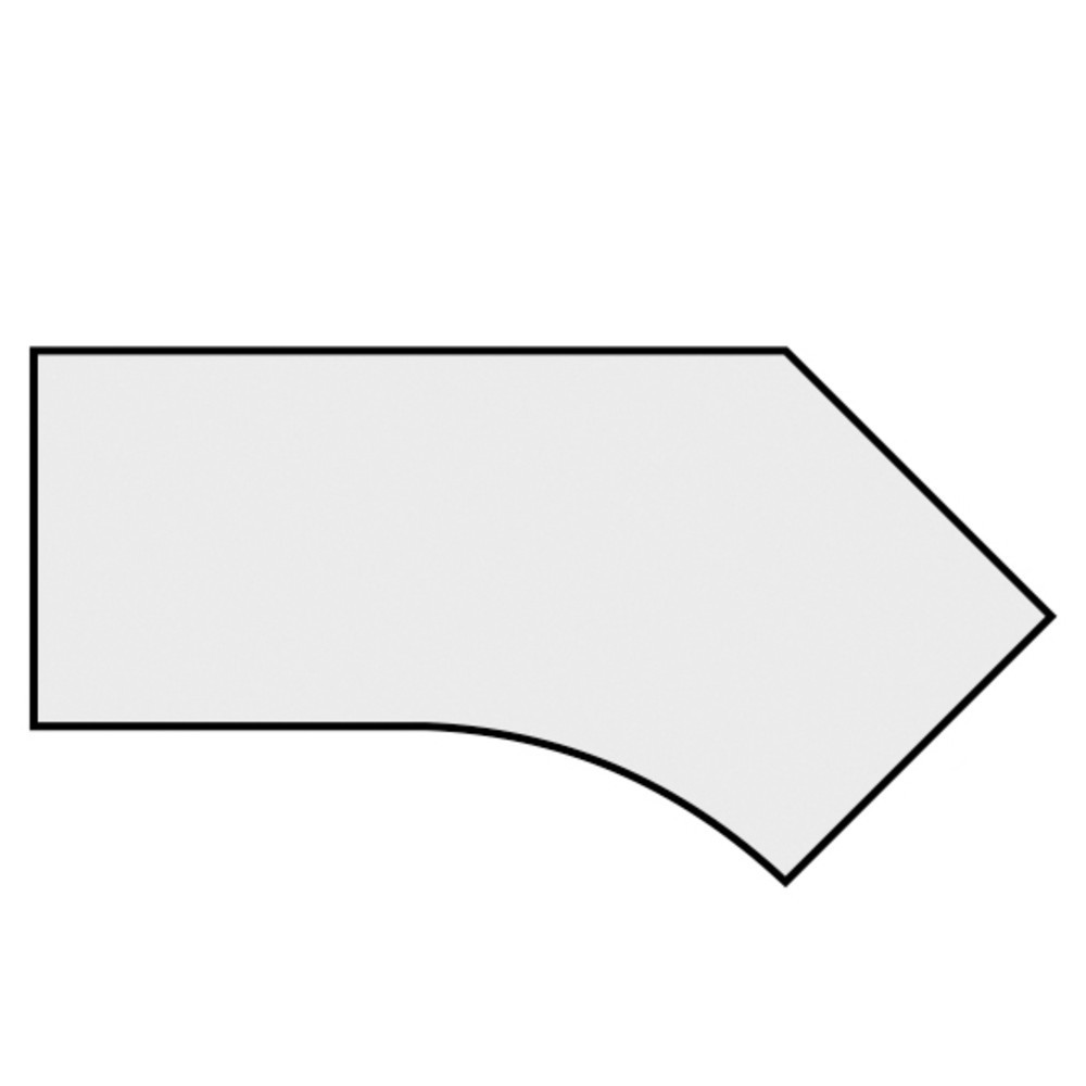 Número de imagen del producto 4: Escritorio profesional, 4 pies de altura regulable, forma libre 135° izquierda, ancho An x F 2,166 x 1,130 mm, blanco