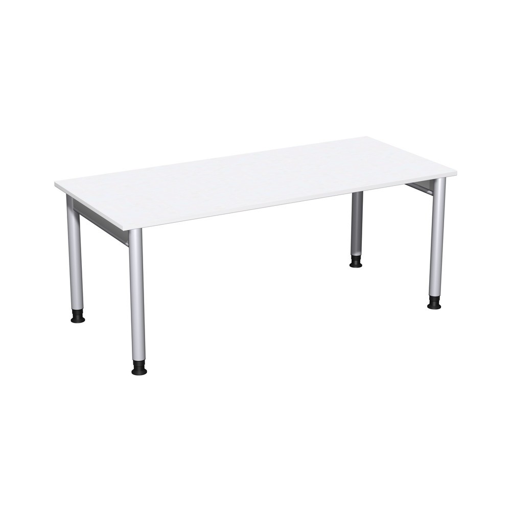 Número de imagen del producto 1: Escritorio profesional, bastidor|chasis de 4 pies, altura de construcción regulable, ancho An x F 1.800 x 800 mm, blanco