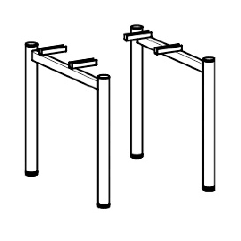 Escritorio profesional geramöbel manualmente ajustable en altura, estructura de 4 bases, 1.600 x 800 mm (ancho x fondo), gris claro Número de imagen del producto 3: Escritorio profesional geramöbel manualmente ajustable en altura, estructura de 4 bases, 1.600 x 800 mm (ancho x fondo), gris claro
