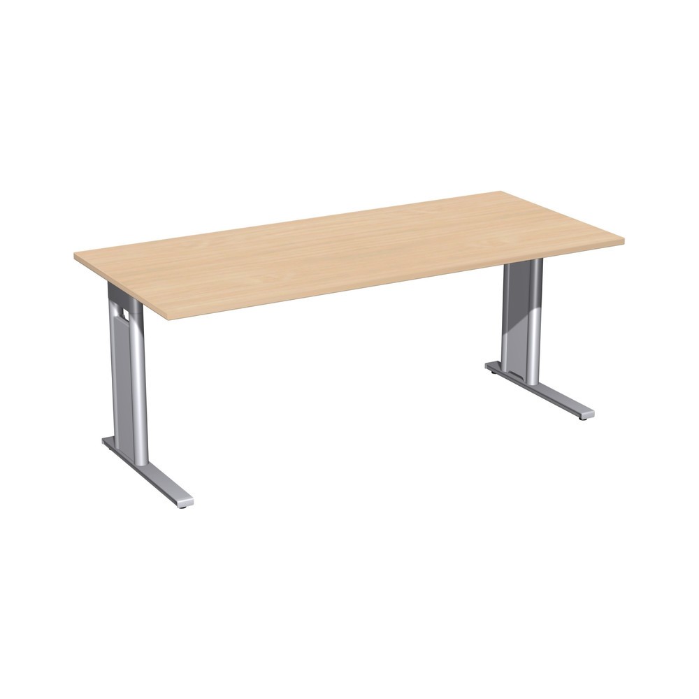 Imagen del producto: Escritorio profesional, bastidor|chasis de pie en C, 1800 An x F 800 mm de ancho x 800 mm, haya