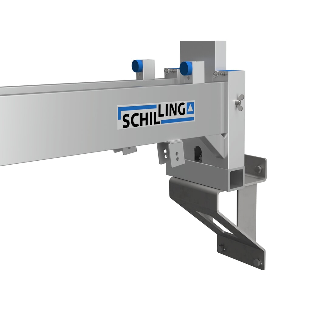 Imagen del producto: Escuadra de pared para grúa pórtico de aluminio SCHILLING con soporte doble