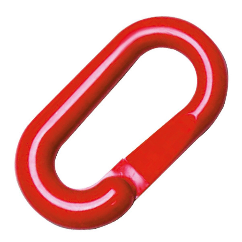 Imagen del producto: Eslabones de enlace para cadena de acordonado, grosor 6 mm, rojo, 10 Ud/paquete