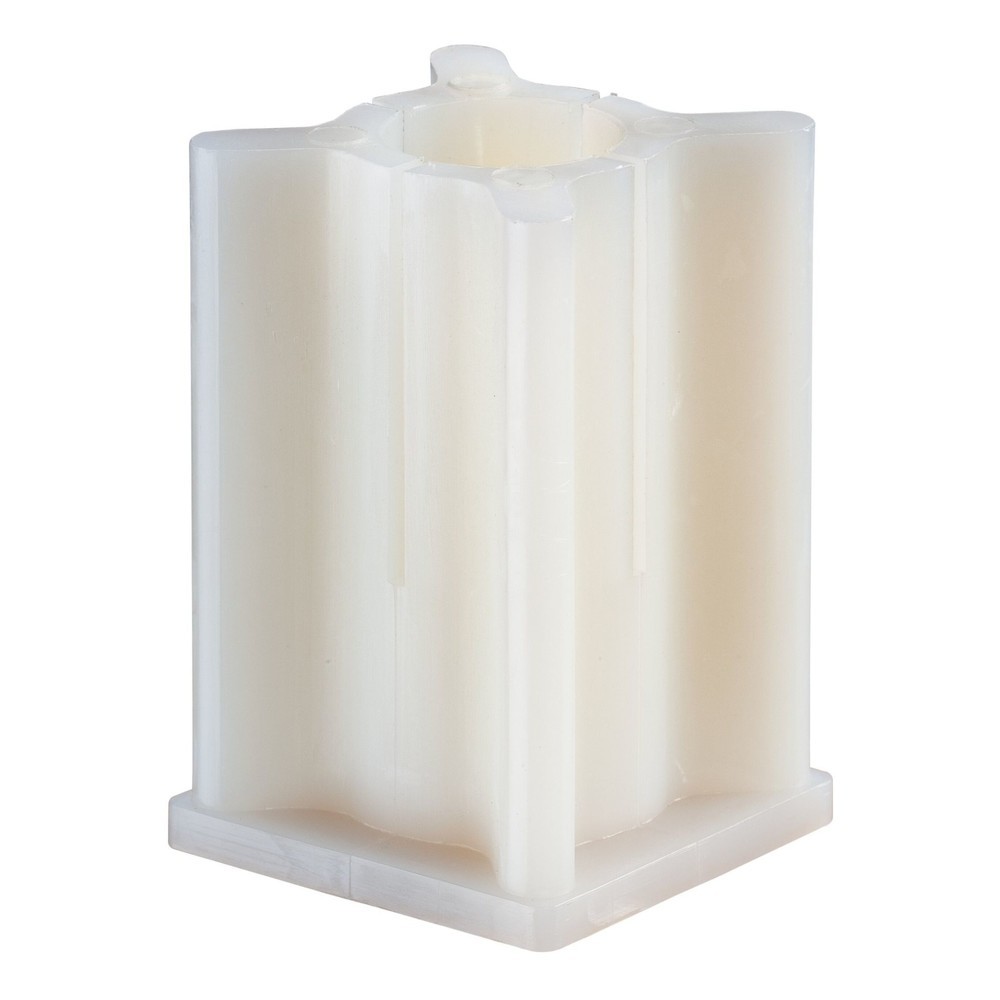 Número de imagen del producto 2: Espárrago con taco para rueda TPE con orificio único, para tubo redondo, zona de fijación 21,5 - 24,0 mm, con manguito 20,0 x 37,8 x 37,8 mm