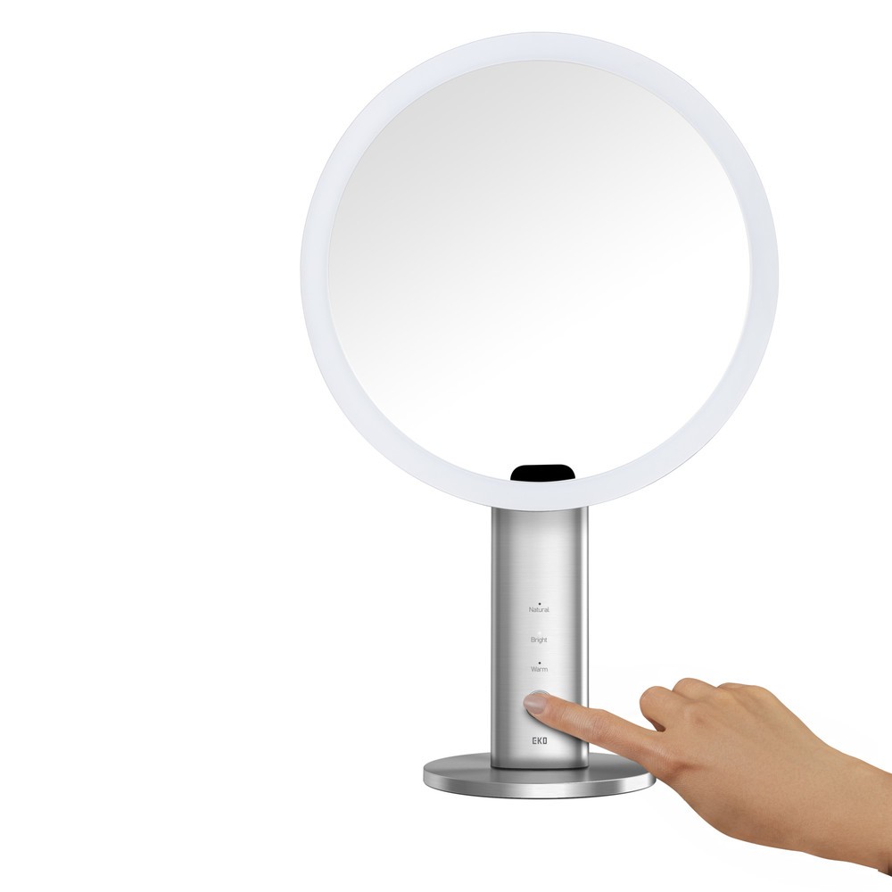 Número de imagen del producto 2: Espejo EKO iMira Ultra Clear con sensor, acero inoxidable mate