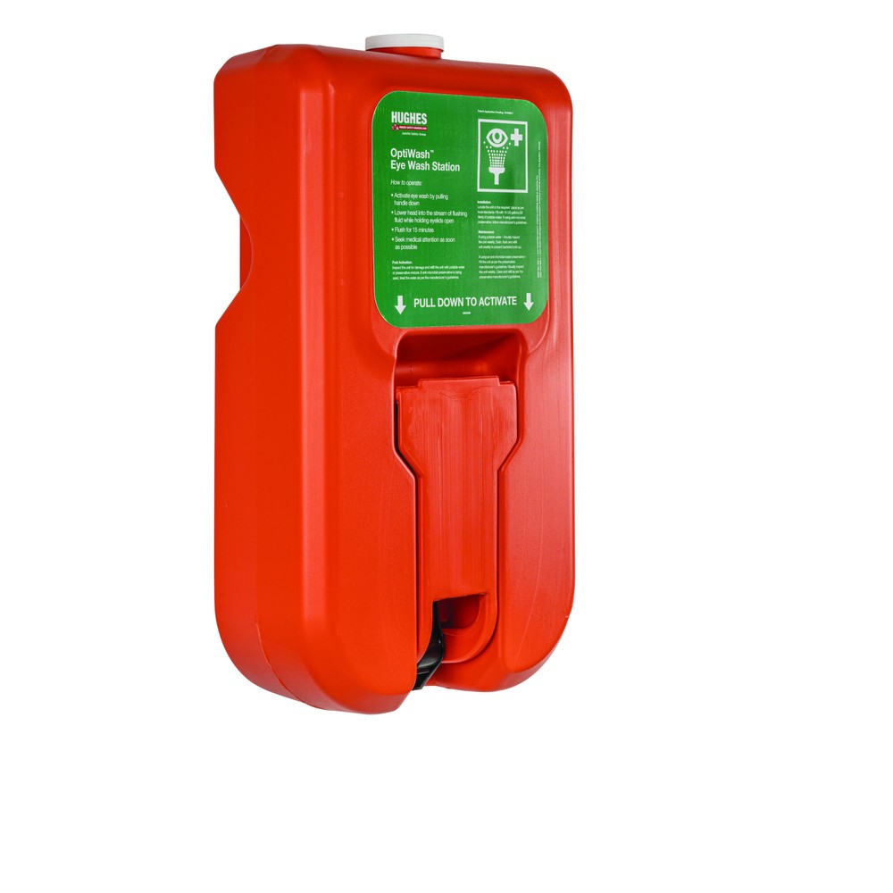 Imagen del producto: Estación lavaojos Justrite® OptiWash® OPTI Hughes, autosuficiente, depósito de 38 litros