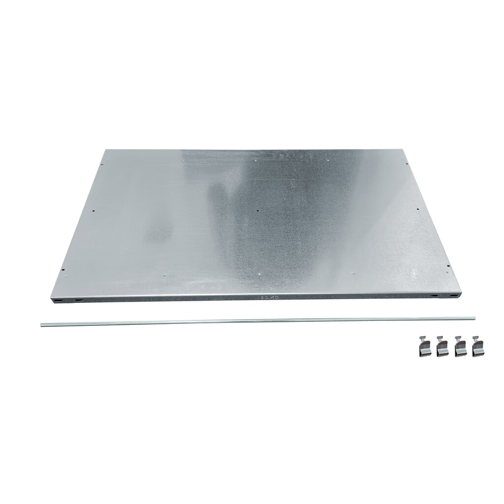 Balda adicional para estantería para archivo SCHULTE (sistema de encajado) con topes intermedios o finales, A x F 750 x 600 mm Imagen del producto: Balda adicional para estantería para archivo SCHULTE (sistema de encajado) con topes intermedios o finales, A x F 750 x 600 mm