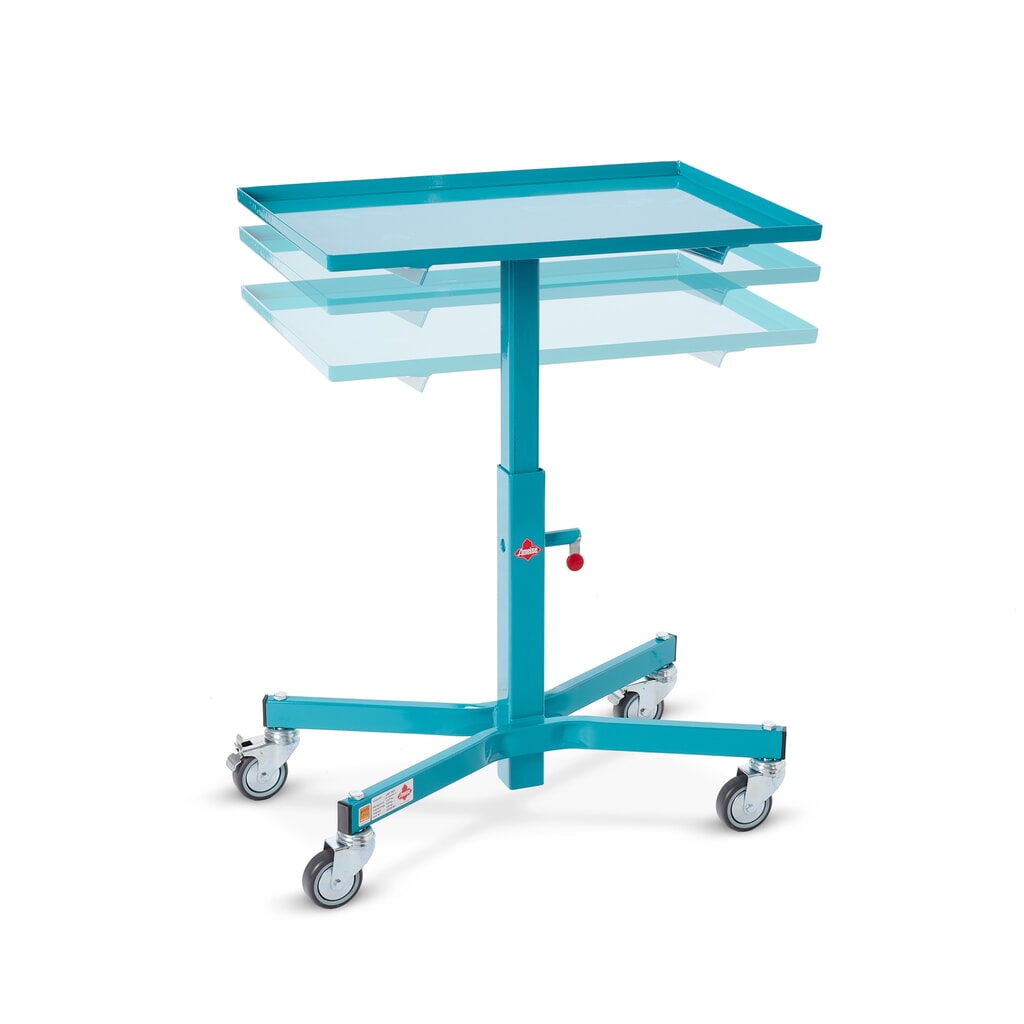 Imagen del producto: Mesa de trabajo Ameise®, de elevación manual y con ruedas, altura 505-780 mm