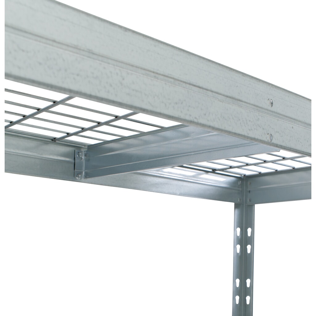 Estante ancho exterior con estantes de rejilla, H x An x F 1800 x 1200 x 450 mm Número de imagen del producto 4: Estante ancho exterior con estantes de rejilla, H x An x F 1800 x 1200 x 450 mm
