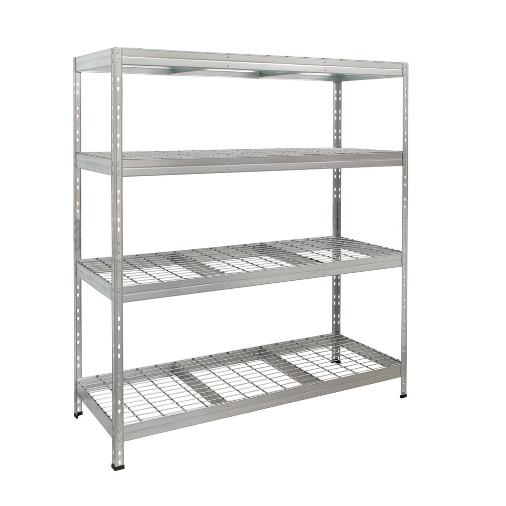 Imagen del producto: Estante de gran envergadura exterior con estantes de rejilla, alto H x An x F 1800 x 1500 x 600 mm