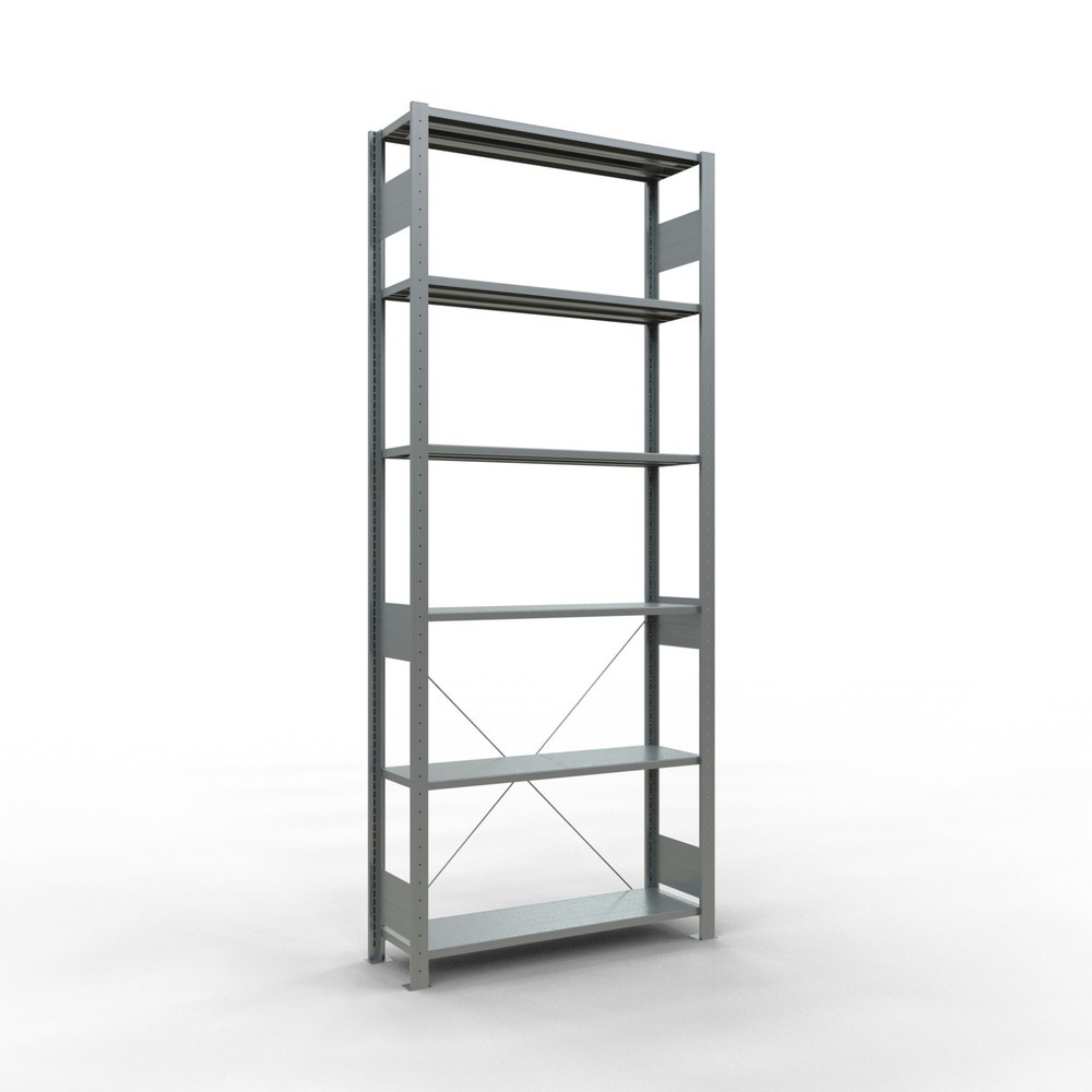 Imagen del producto: Estantería de cargas pequeñas SCHULTE galvanizada, carga por estante 150 kg, HxAxF 2.500 x 1.060 x 336 mm