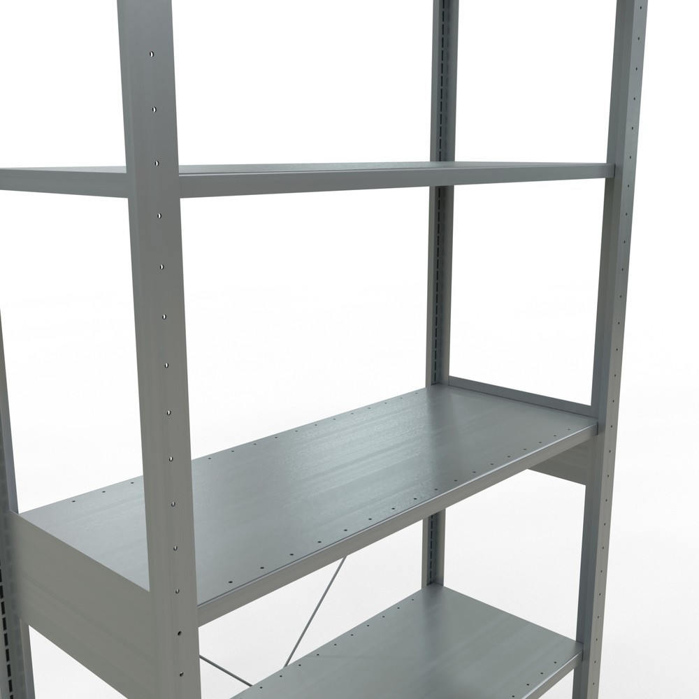 Número de imagen del producto 5: Estantería de cargas pequeñas SCHULTE galvanizada, carga por estante 150 kg, HxAxF 2.500 x 1.060 x 436 mm