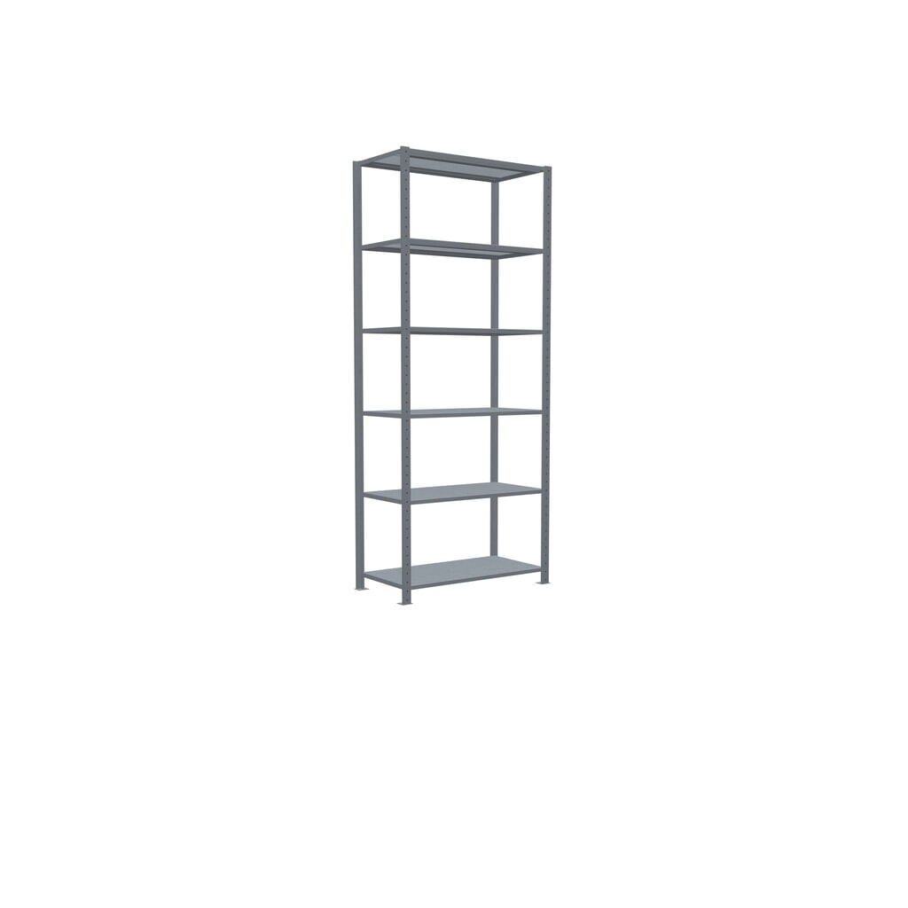 Estantería de cargas pequeñas SCHULTE galvanizada, carga por estante 150 kg, HxAxF 2.500 x 1.060 x 536 mm Número de imagen del producto 2: Estantería de cargas pequeñas SCHULTE galvanizada, carga por estante 150 kg, HxAxF 2.500 x 1.060 x 536 mm
