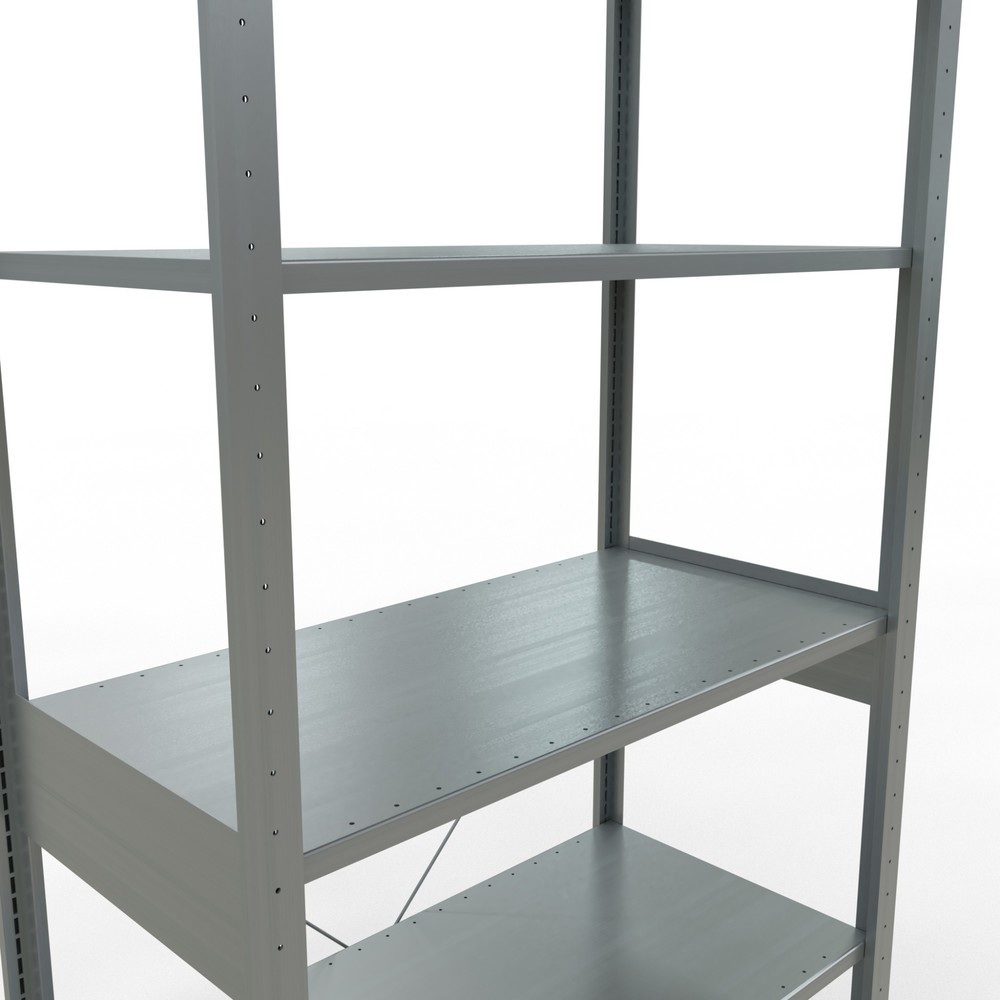 Número de imagen del producto 5: Estantería de cargas pequeñas SCHULTE galvanizada, carga por estante 150 kg, HxAxF 2.500 x 1.060 x 536 mm