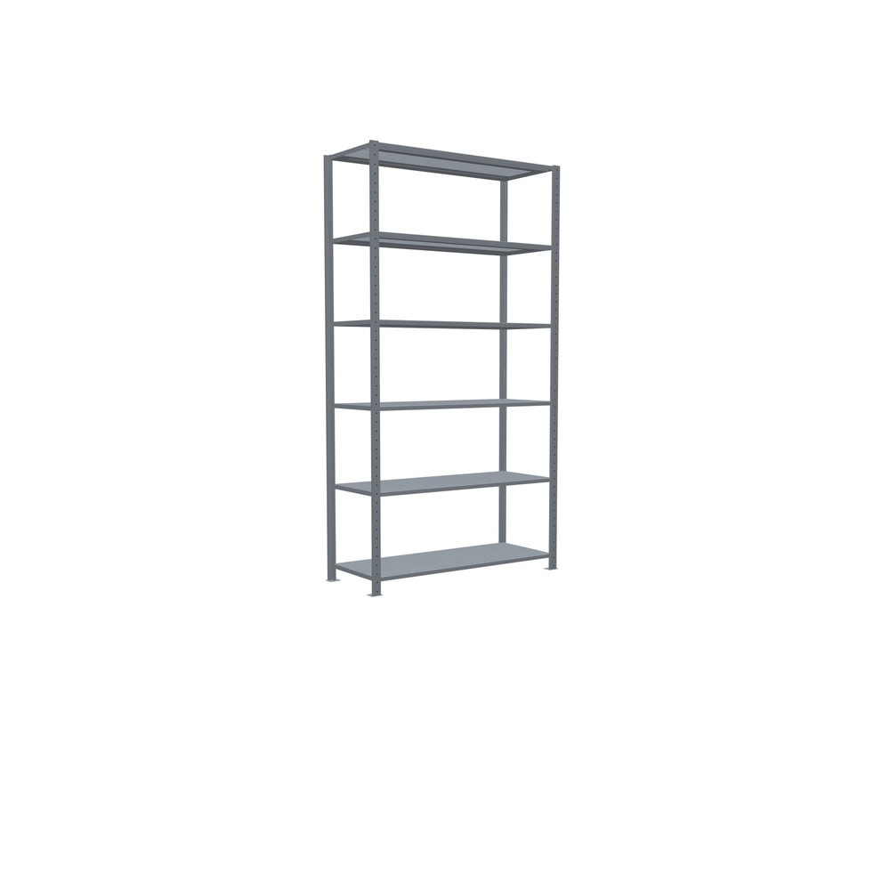 Número de imagen del producto 2: Estantería de cargas pequeñas SCHULTE galvanizada, carga por estante 150 kg, HxAxF 2.500 x 1.360 x 536 mm