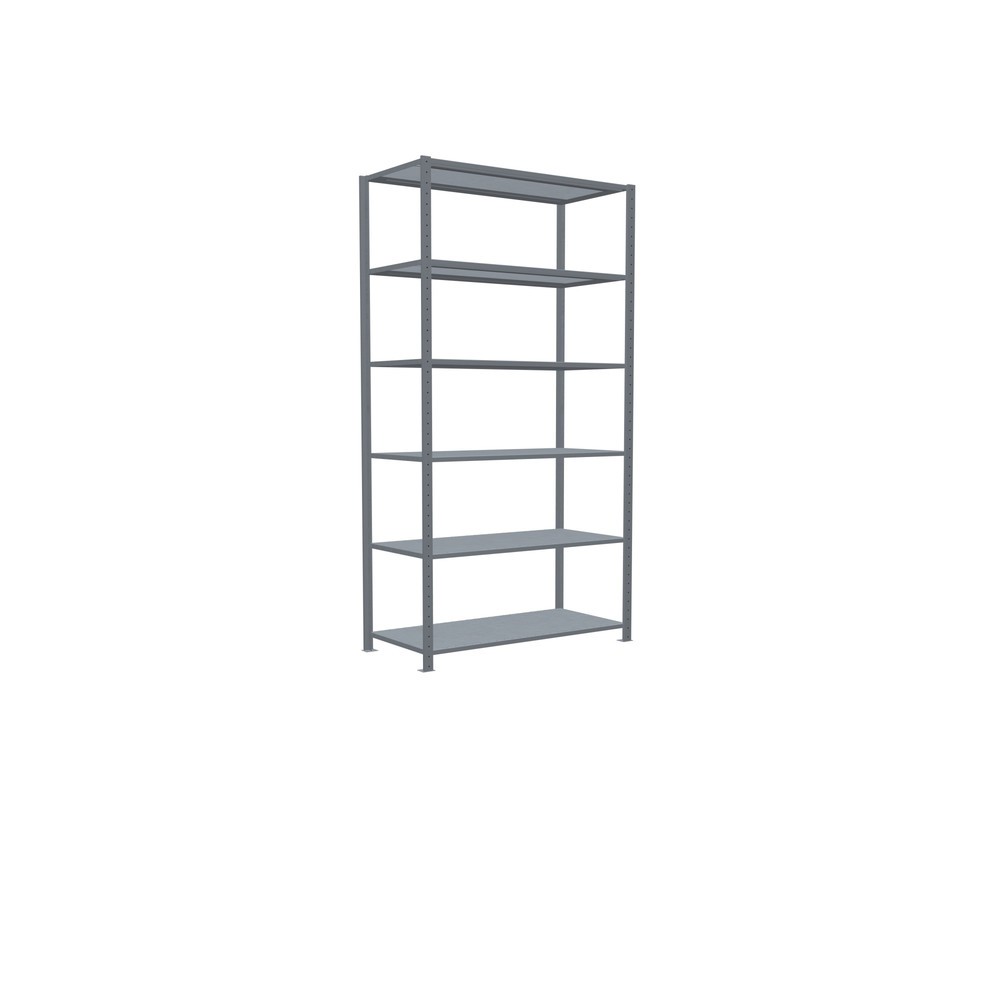 Número de imagen del producto 2: Estantería de cargas pequeñas SCHULTE galvanizada, carga por estante 150 kg, HxAxF 2.500 x 1.360 x 636 mm