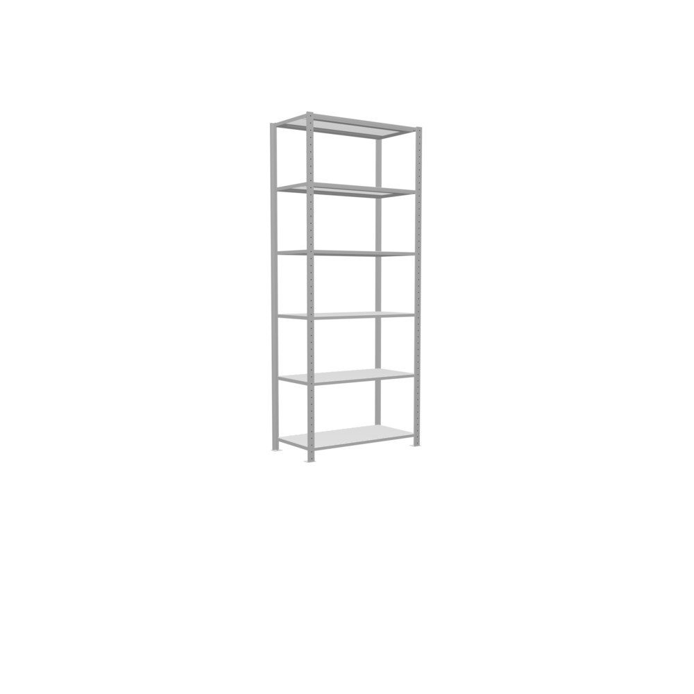 Número de imagen del producto 2: Estantería de cargas pequeñas SCHULTE gris claro, carga por estante 150 kg, HxAxF 2.500 x 1.060 x 536 mm