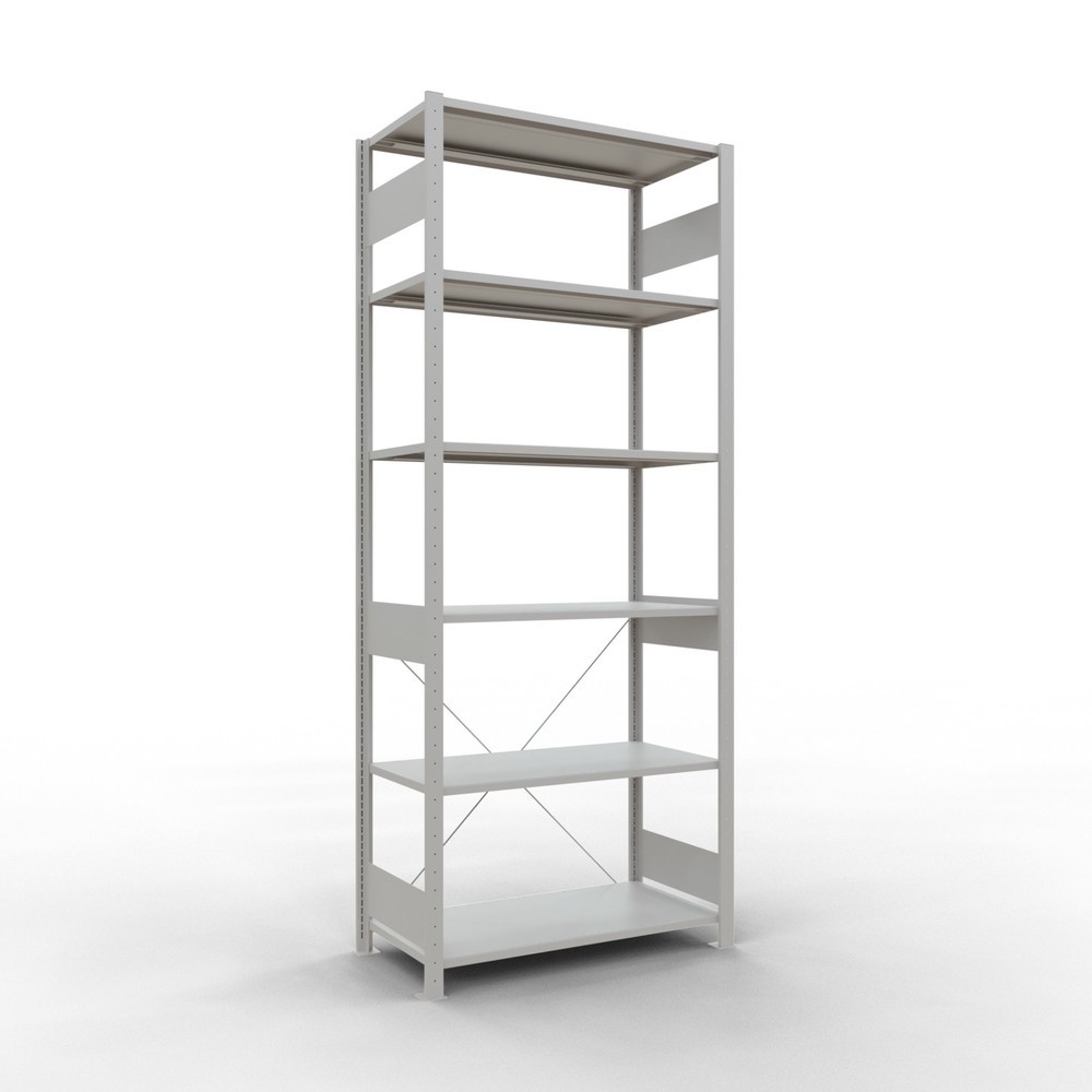 Imagen del producto: Estantería de cargas pequeñas SCHULTE gris claro, carga por estante 150 kg, HxAxF 2.500 x 1.060 x 536 mm