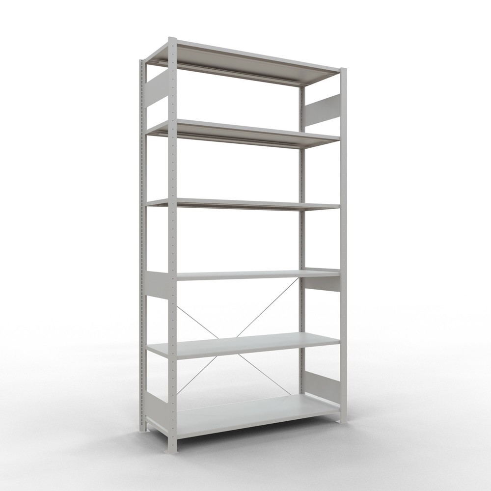 Imagen del producto: Estantería de cargas pequeñas SCHULTE gris claro, carga por estante 150 kg, HxAxF 2.500 x 1.360 x 536 mm