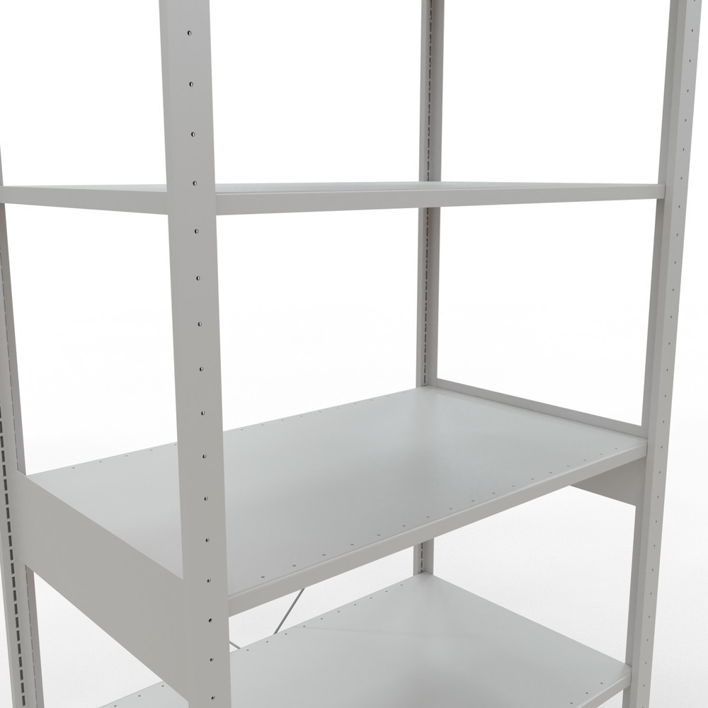 Número de imagen del producto 5: Estantería de cargas pequeñas SCHULTE gris claro, carga por estante 150 kg, HxAxF 2.500 x 1.060 x 636 mm