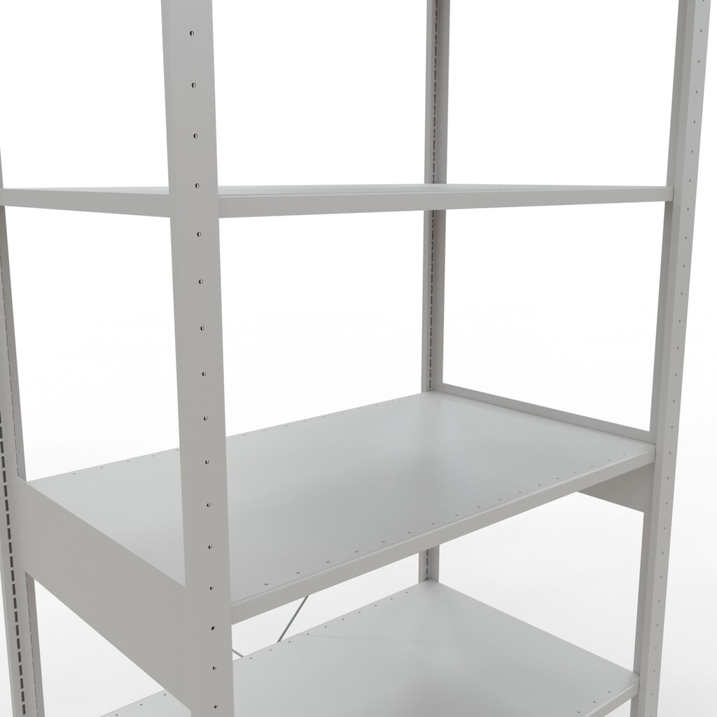 Estantería de cargas pequeñas SCHULTE gris claro, carga por estante 150 kg, HxAxF 2.500 x 1.060 x 636 mm Número de imagen del producto 5: Estantería de cargas pequeñas SCHULTE gris claro, carga por estante 150 kg, HxAxF 2.500 x 1.060 x 636 mm