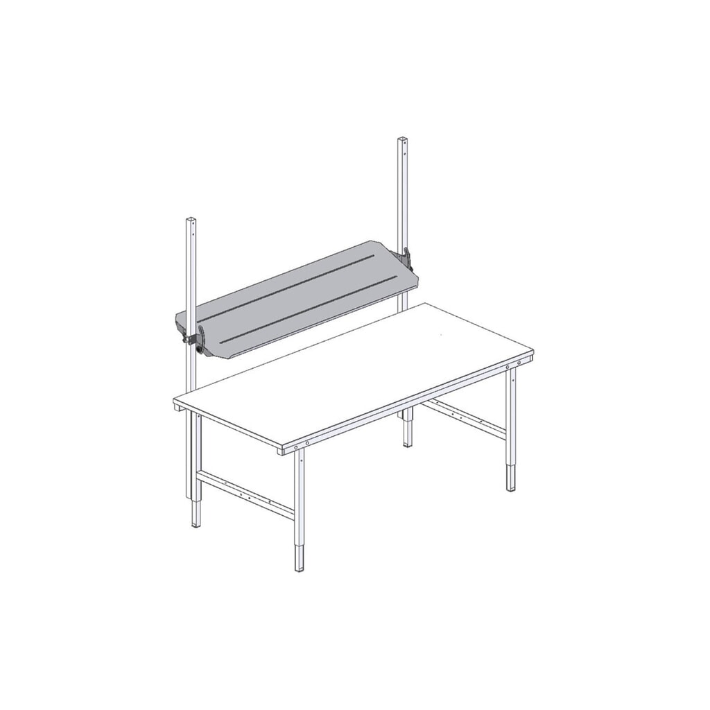 Número de imagen del producto 2: Bandeja inclinada para mesa de embalaje Rocholz, inclinable, AxF 1.630 x 450 mm