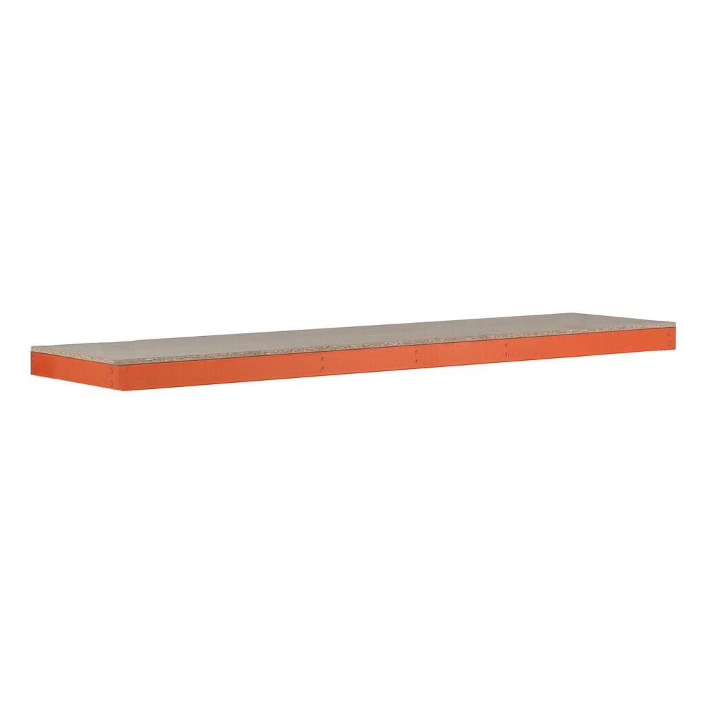 Imagen del producto: estantería ancha SCHULTE con aglomerado, 1,536 x 469 mm de ancho, naranja