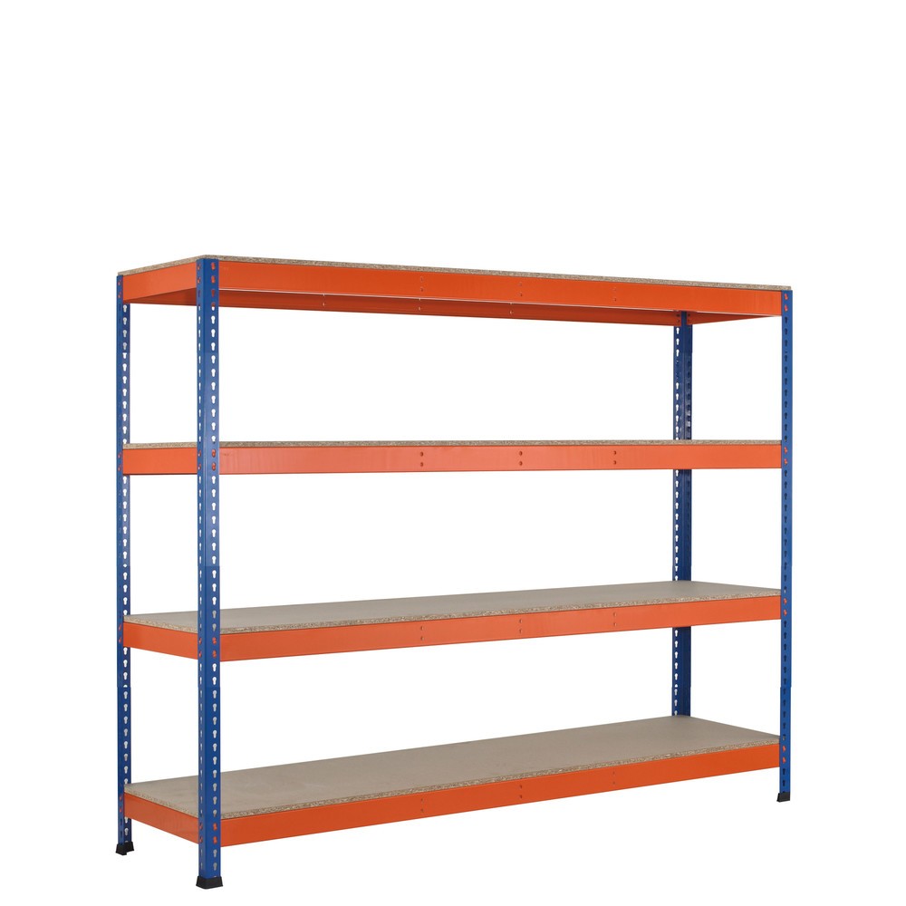 Número de imagen del producto 1: Estantería ancha SCHULTE, con paneles de aglomerado, módulo inicial, 1.981 x 1.536 x 926 mm (alto x ancho x fondo)